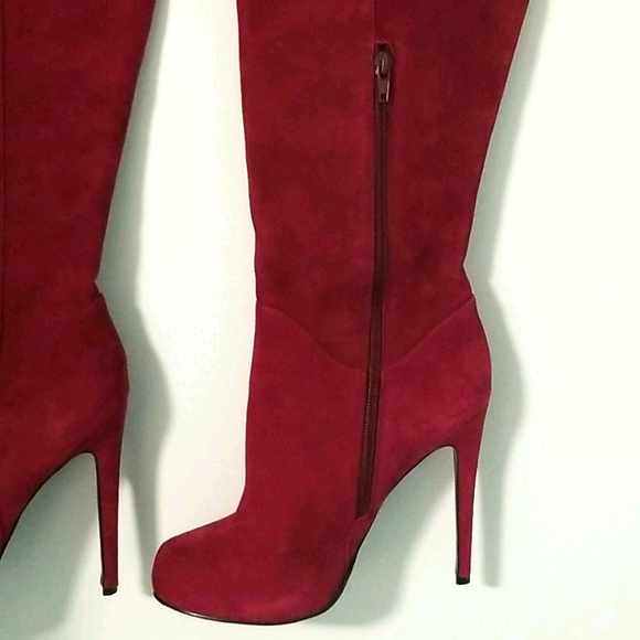 Aldo Raspberry Over-the-Knee boots sz 38.5 - Picture 5 of 9